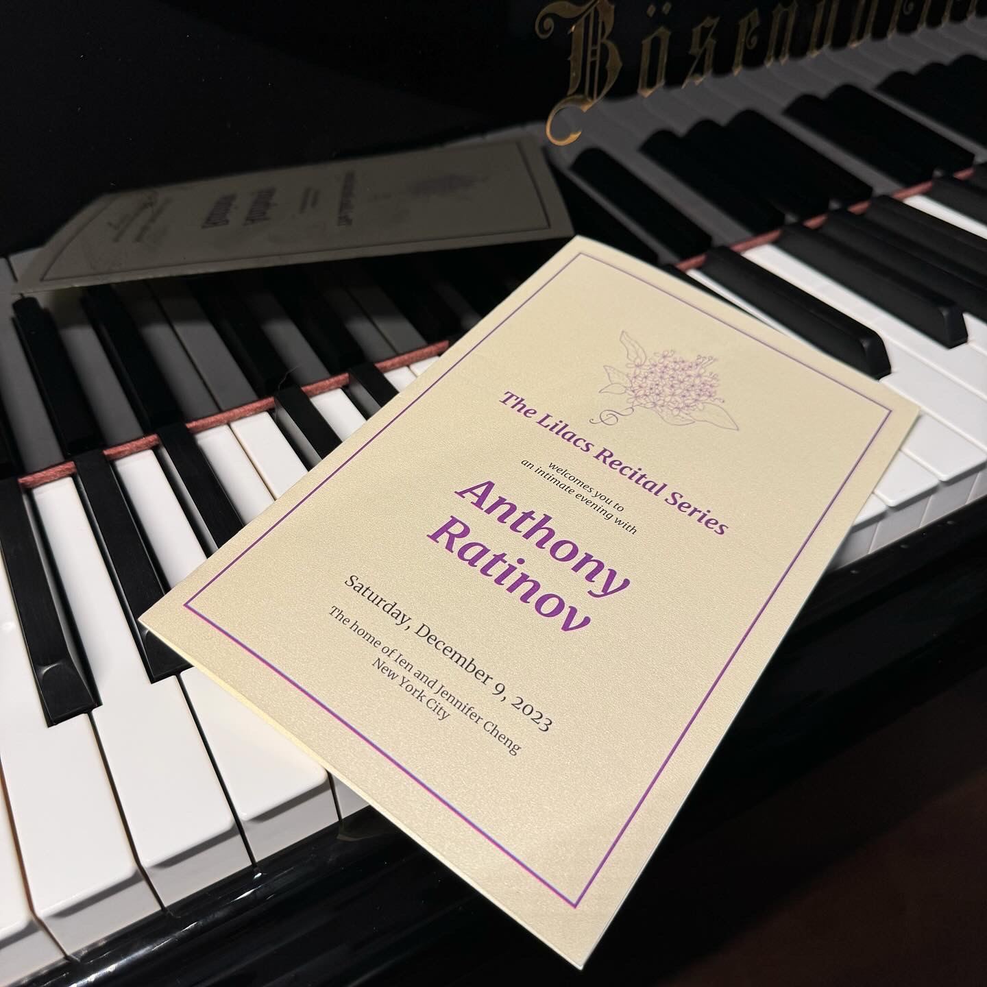 The program, on the keyboard