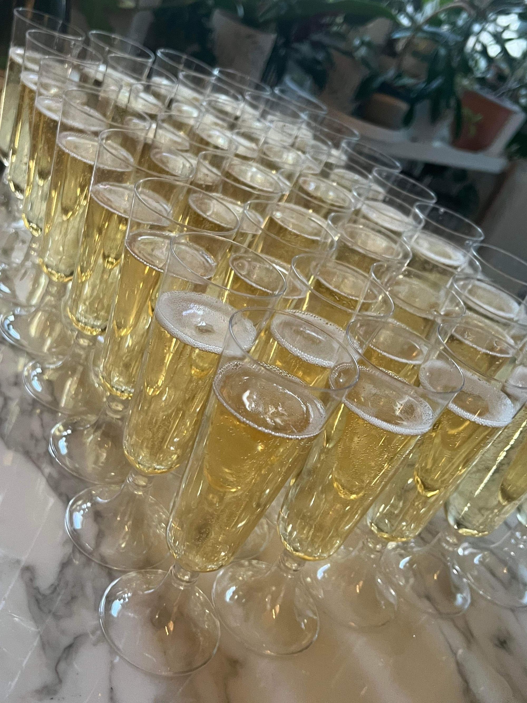 Glasses, waiting