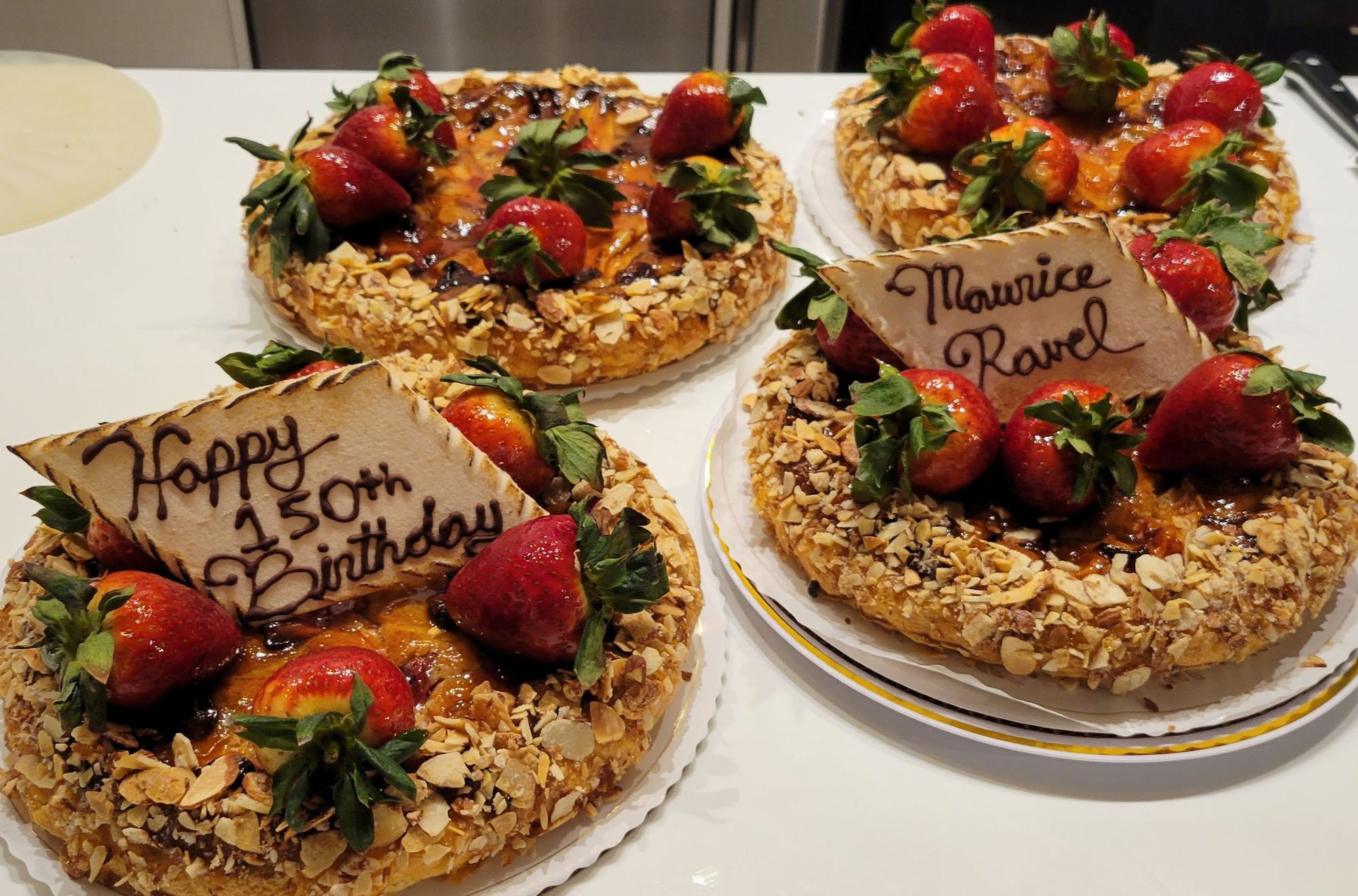 Strawberry apricot galettes
