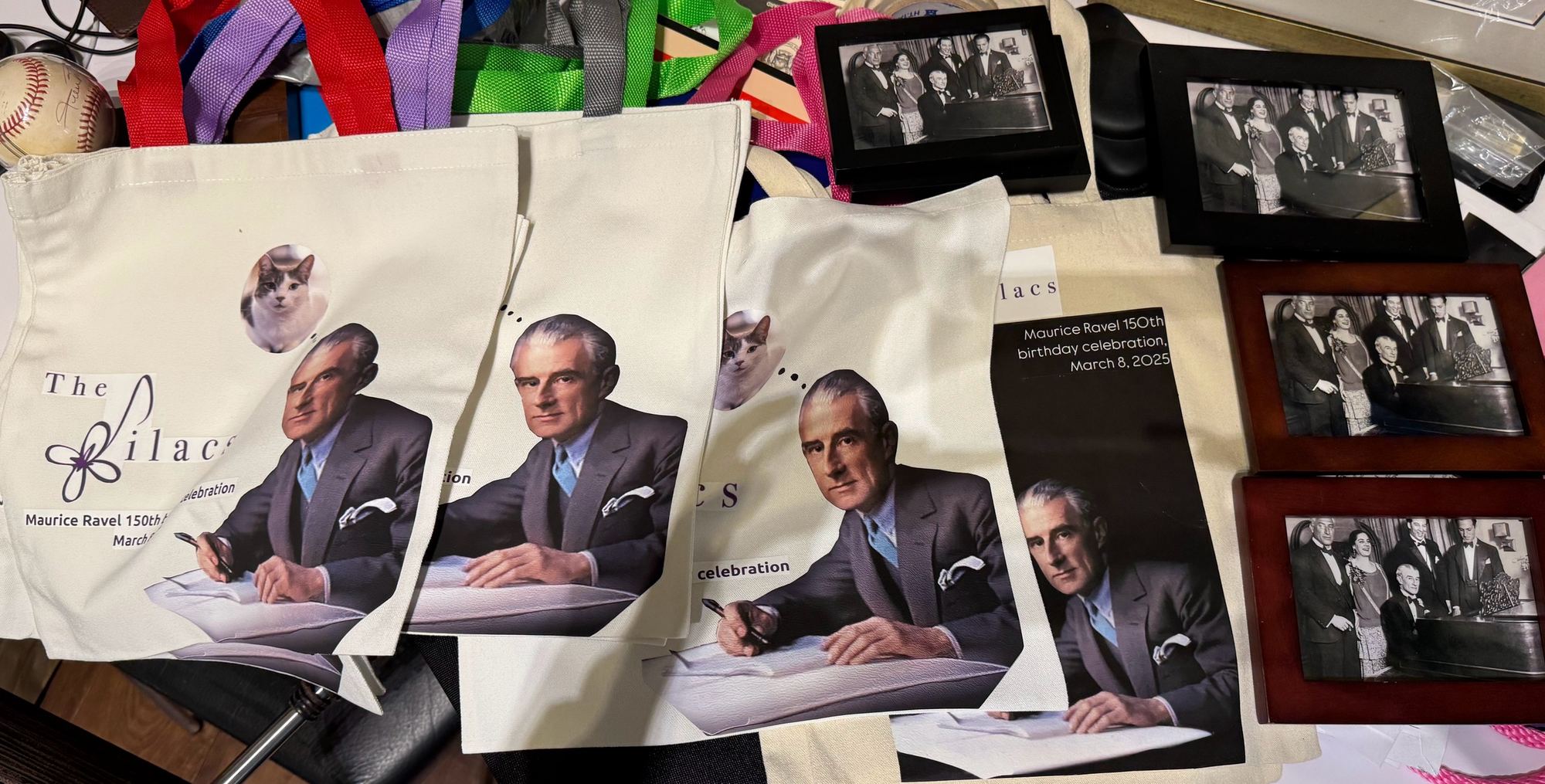 The programs, and the bags